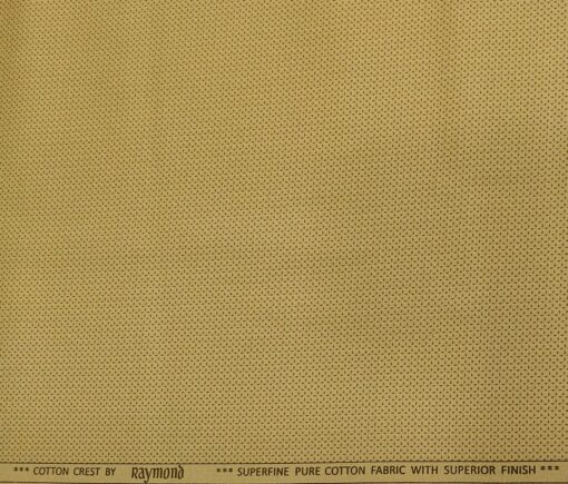 Raymond Men's Cotton Printed 1.30 Meter Unstitched Trouser Fabric (Granola Beige)