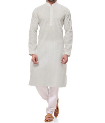 Burgoyne Men's Linen Solids Unstitched Shirting Fabric (Milky White) - Image 7