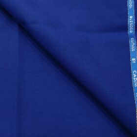 Cadini Italy Men's Wool Solids  Super 100's Unstitched Trouser or Modi Jacket Fabric (Bright Royal Blue