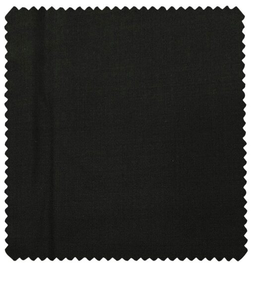 J.Hampstead Men's Wool Solids  Super 120's Unstitched Trouser Fabric (Black