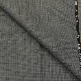J.Hampstead Men's Wool Structured  Super 100's Unstitched Trouser Fabric (Grey