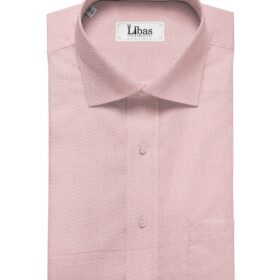 Arvind Men's Cotton Structured  Unstitched Shirting Fabric (Pink)