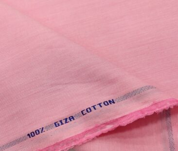 Tessitura Monti Men's Giza Cotton Solids  Unstitched Shirting Fabric (Rose Pink)