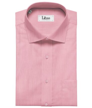 Tessitura Monti Men's Giza Cotton Solids  Unstitched Shirting Fabric (Rose Pink)