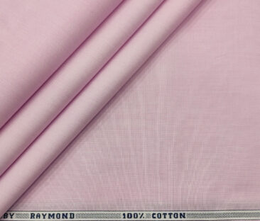 Raymond Men's Cotton Solids  Unstitched Shirting Fabric (Blush Pink)