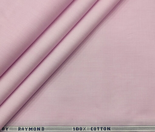 Raymond Men's Cotton Solids  Unstitched Shirting Fabric (Blush Pink)