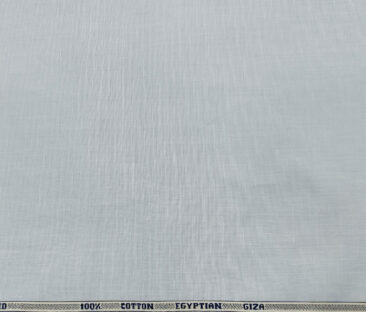 Raymond Men's Giza Cotton Solids  Unstitched Shirting Fabric (Sky Blue)