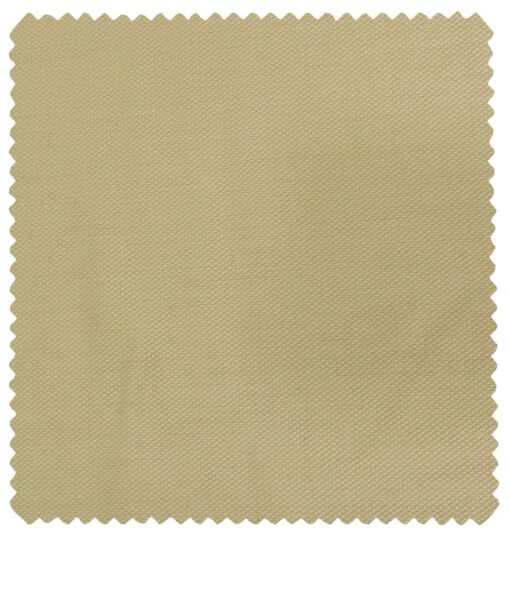 Cadini Men's Wool Structured Super 90's Unstitched Suiting Fabric (Beige)