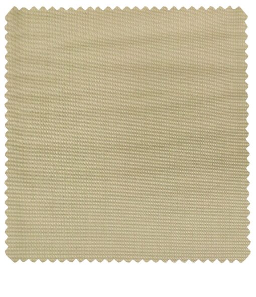 Cadini Men's Wool Structured Super 90's Unstitched Suiting Fabric (Buttermilk Beige)
