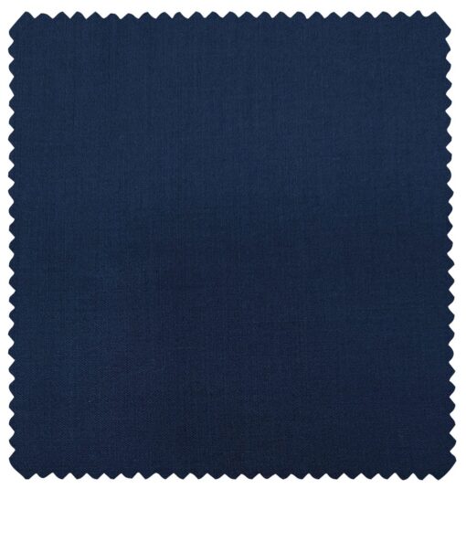 Cadini Men's Wool Solids Super 100's Unstitched Suiting Fabric (Royal Blue)