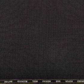 Cadini Men's Wool Structured Super 120's Unstitched Suiting Fabric (Dark Wine)
