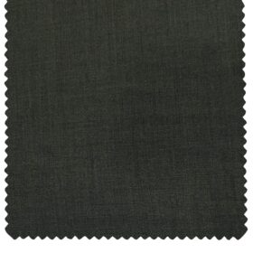 Cadini Men's Wool Solids Super 110's Unstitched Suiting Fabric (Dark Grey)