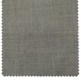 Cadini Men's Wool Self Design Super 110's Unstitched Suiting Fabric (Worsted Grey)