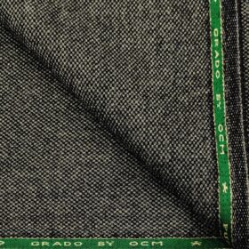 OCM Men's Wool Structured Very Thick Unstitched Tweed Jacketing & Blazer Fabric (Grey)