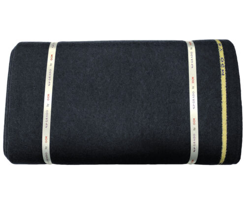 OCM Men's Wool Solids Very Thick & Rough 2.20 Meter Unstitched Tweed Jacketing & Blazer Fabric (Dark Blue)