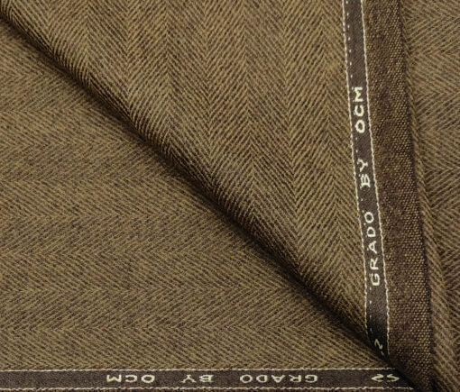 OCM Men's Wool Herringbone Thick & Soft Unstitched Tweed Jacketing ...