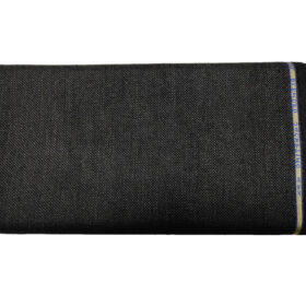 Raymond Men's Wool Structured Medium & Soft 2.20 Meter Unstitched Tweed Jacketing & Blazer Fabric (Blackish Grey)