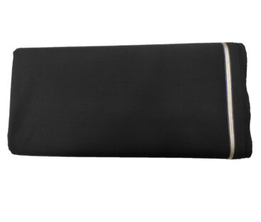 Raymond Men's Wool Solids Sustainouva  Unstitched Suiting Fabric (Black)