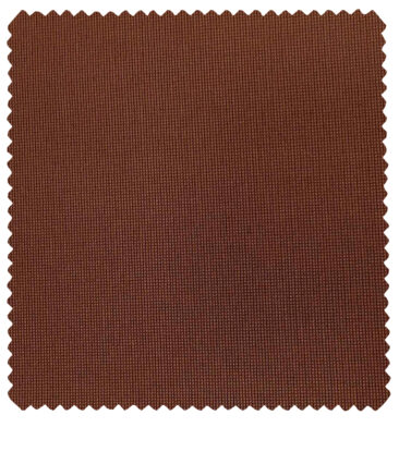 Burgoyne Men's Cotton Structured 1.50 Meter Unstitched Trouser Fabric (Amber Orange )