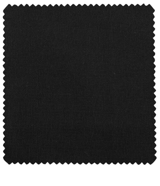 Burgoyne Men's Cotton Structured 1.50 Meter Unstitched Trouser Fabric (Black)