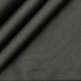 Burgoyne Men's Cotton Structured 1.50 Meter Unstitched Trouser Fabric (Grey)