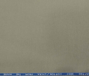 Burgoyne Men's Cotton Solids 1.50 Meter Unstitched Trouser Fabric (Light Sage Green)