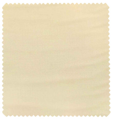 Burgoyne Men's Cotton Solids 1.50 Meter Unstitched Trouser Fabric (Tan Beige )