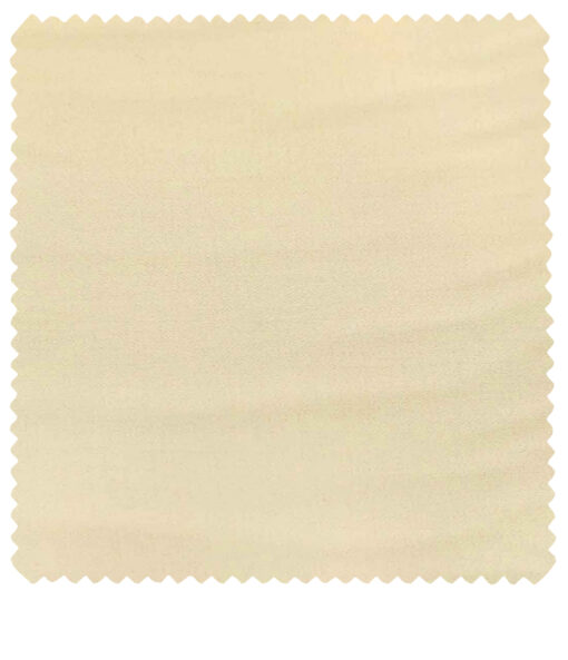 Burgoyne Men's Cotton Solids 1.50 Meter Unstitched Trouser Fabric (Tan Beige )
