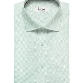 Tessitura Monti Men's Giza Cotton Structured 2 Meter Unstitched Shirting Fabric (Mint Green)