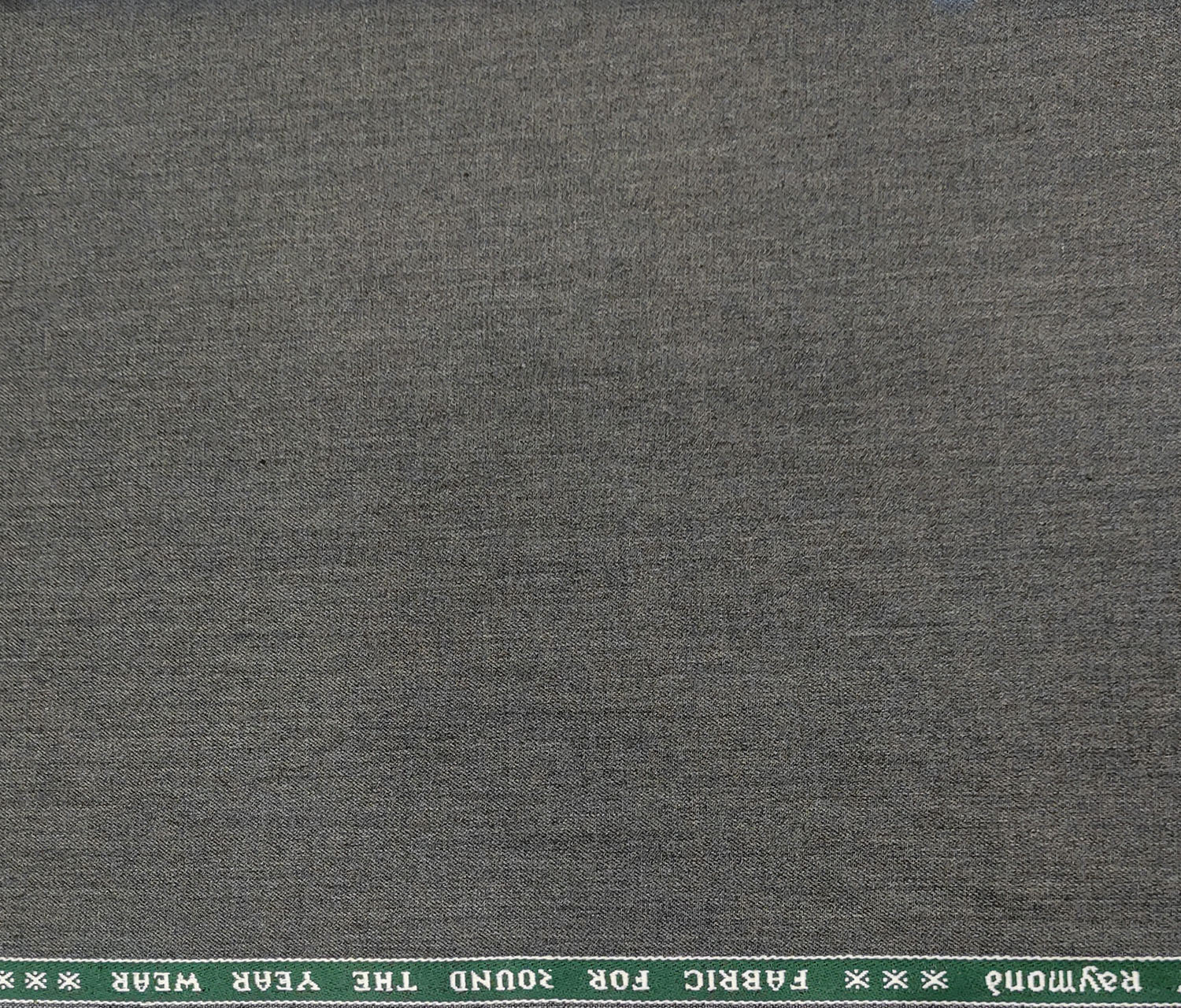 Raymond Men's Wool Solids Unstitched Suiting Fabric (Worsted Grey)