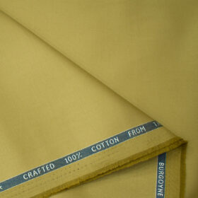 Burgoyne Men's Cotton Solids  Unstitched Trouser Fabric (Biscotti Beige)