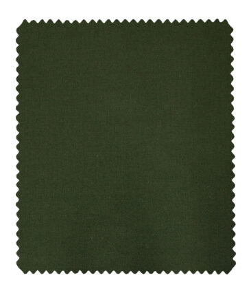 Burgoyne Men's Cotton Solids  Unstitched Trouser Fabric (Sea Weed Dark Green) - Image 5