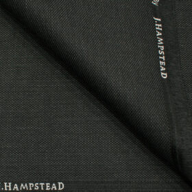 J.Hampstead Men's Polyester Viscose Structured 3.75 Meter Unstitched Suiting Fabric (Dark Grey)