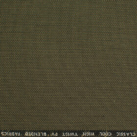 J.Hampstead Men's Polyester Viscose Structured 3.75 Meter Unstitched Suiting Fabric (Light Brown)