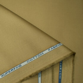 Raymond Men's Cotton Structured  Unstitched Trouser Fabric (Khakhi)