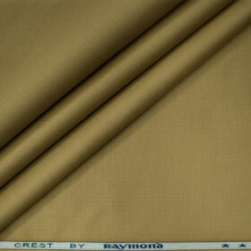 Raymond Men's Cotton Structured  Unstitched Trouser Fabric (Khakhi)