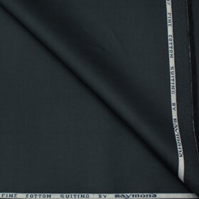 Raymond Men's Cotton Solids  Unstitched Trouser Fabric (Dark Blue)