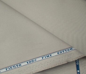 Raymond Men's Cotton Solids  Unstitched Trouser Fabric (Light Grey)