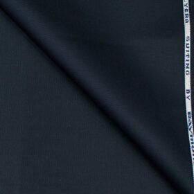 Raymond Men's Cotton Solids  Unstitched Trouser Fabric (Dark Navy Blue)