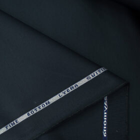 Raymond Men's Cotton Solids  Unstitched Trouser Fabric (Dark Peacock Blue)