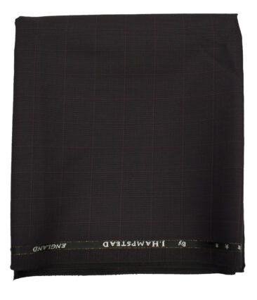 J.Hampstead Men's Wool Checks Super 100's Unstitched Trouser Fabric ...