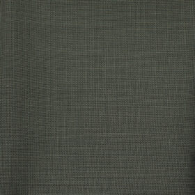 J.Hampstead Men's Wool Structured Super 140's 1.30 Meter Unstitched Trouser Fabric (Grey)