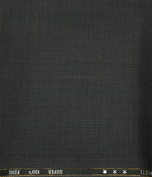 J.Hampstead Men's Wool Checks Super 130's Unstitched Trouser Fabric ...
