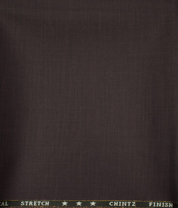 J.Hampstead Men's Wool Self Design Super 130's 1.30 Meter Unstitched Trouser Fabric (Grey )