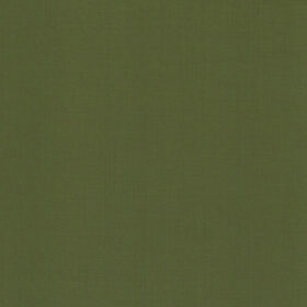 Absoluto Men's Terry Rayon Solids 3.75 Meter Unstitched Suiting Fabric (Olive Green)