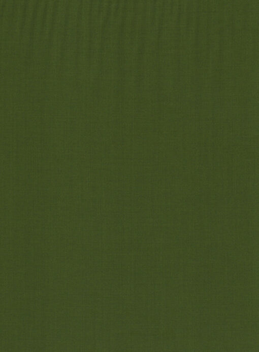 Absoluto Men's Terry Rayon Solids 3.75 Meter Unstitched Suiting Fabric (Moss Green)