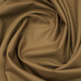 Absoluto Men's Terry Rayon Solids 3.75 Meter Unstitched Suiting Fabric (Mustard Gold)