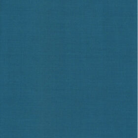 EMEF Men's Terry Rayon Solids 3.75 Meter Unstitched Suiting Fabric (Caribbean Blue)