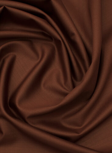 EMEF Men's Terry Rayon Solids 3.75 Meter Unstitched Suiting Fabric (Cinmon Brown)