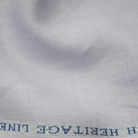 Burgoyne Men's Irish Linen 60 LEA Solids 2.25 Meter Unstitched Shirting Fabric (Light Purple)